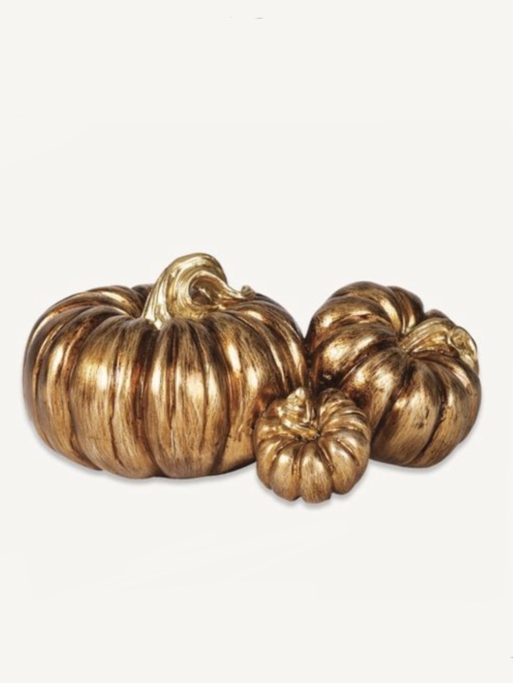 Harvest Golden Pumpkin Trio Display